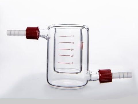 MSE PRO 50mL Jacketed Beaker with Detachable Spout - MSE Supplies LLC