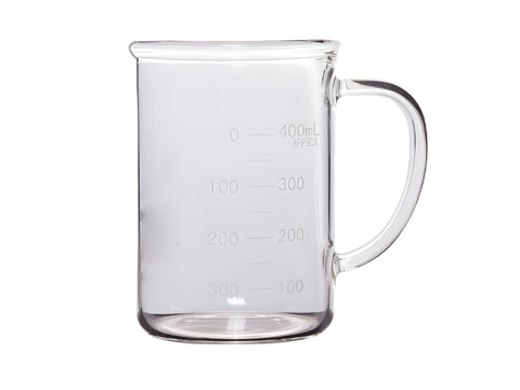 MSE PRO Beaker with Handle, Double Scale Line 500mL, Diameter 85 x Height 125 x Wall Thickness 3.0mm