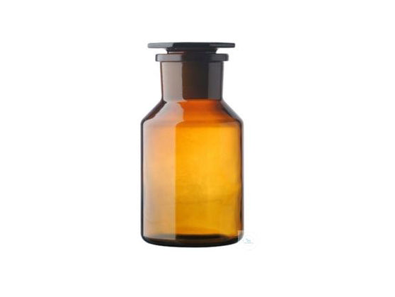 Witeg Reagent Bottles with Glass Stopper Amber Stained