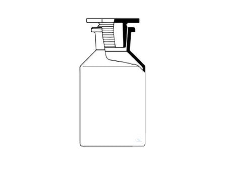 Witeg Reagent Bottles with Pe-Stopper Clear Glass
