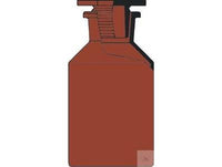 Witeg Reagent Bottles with Pe-Stopper Amber Stained