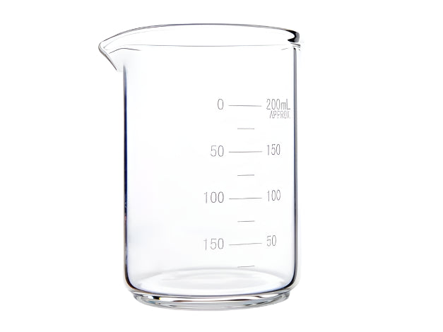 MSE PRO Homemade Thick-Walled Beaker, Double Scale Line 250mL, Diameter 70 x Height 98 x Wall Thickness 3.0mm, 10 Pieces/Box