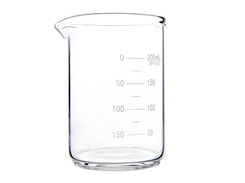 MSE PRO Homemade Thick-Walled Beaker, Double Scale Line 250mL, Diameter 70 x Height 98 x Wall Thickness 3.0mm, 10 Pieces/Box