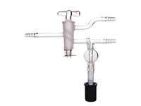 MSE PRO Double Inclined Holes with High Vacuum Valve, Inert Gas Protection Valve, with Bubbler