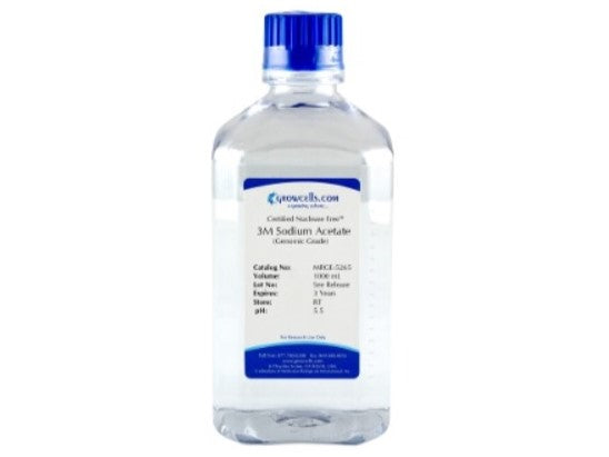 Growcells 3M Sodium Acetate Solution, pH 5.5, Reagents, Growcells, MSE Supplies