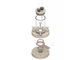 Bottom mount electrochemical cell setup, 15mm x 15mm - MSE Supplies LLC