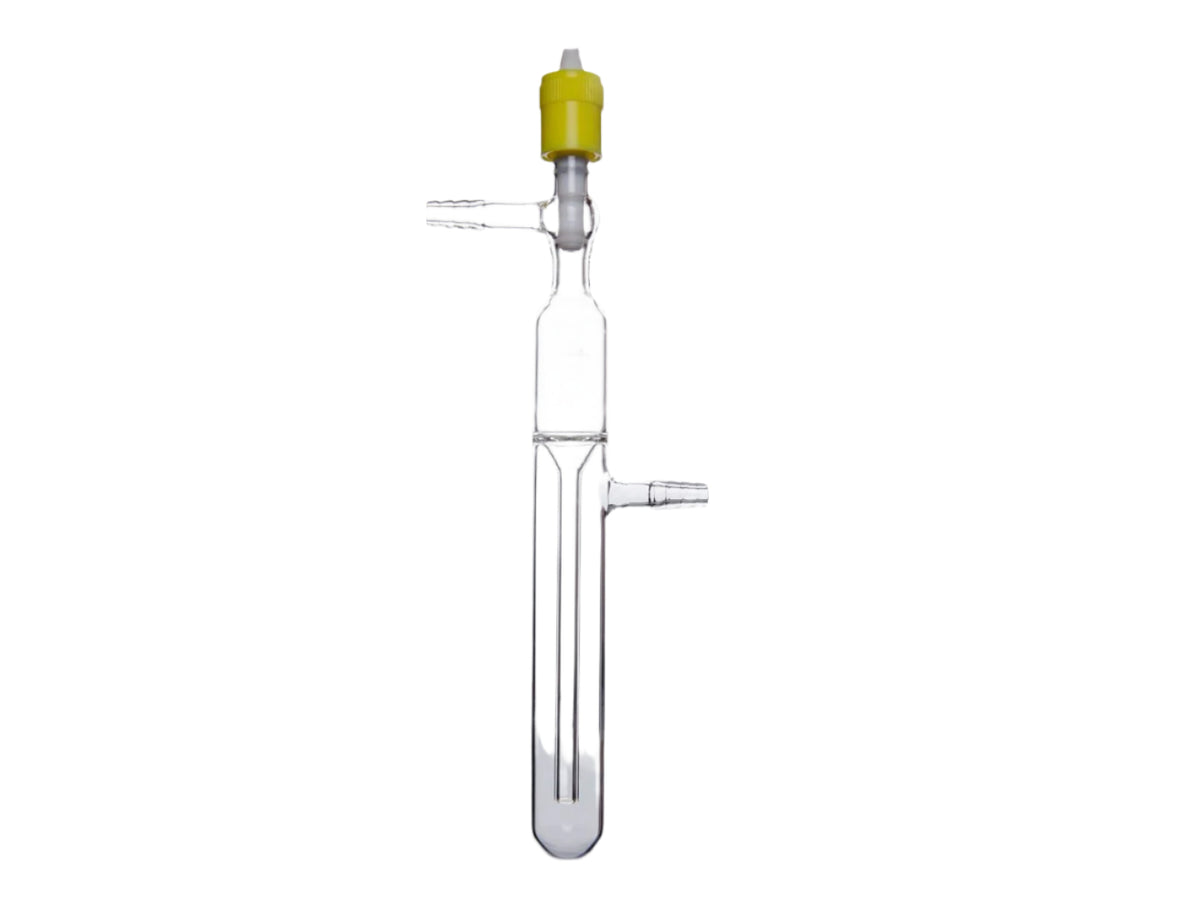 MSE PRO New 8mm High Vacuum Valve Bubbler, Diameter 25mm Height 225mm