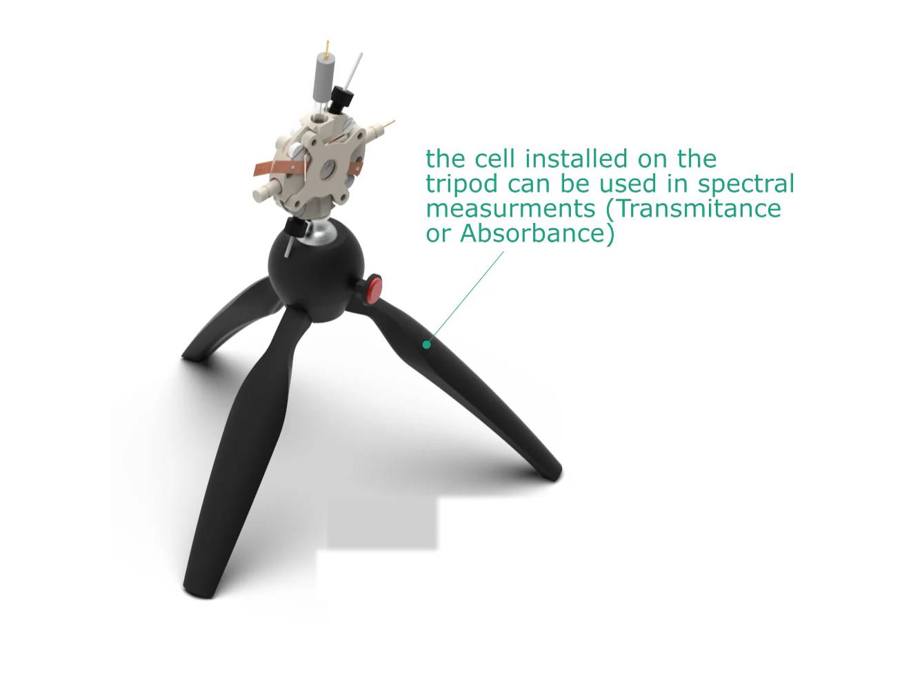 Back-Microscopy Electrochemical Flow Cell, Volume: 1.75 ML, Electrochemical Products, Redox.me, MSE Supplies