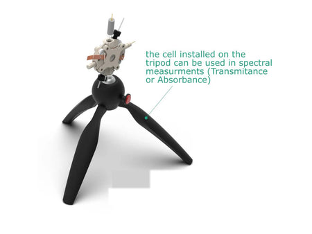 Back-Microscopy Electrochemical Flow Cell, Volume: 1.75 ML, Electrochemical Products, Redox.me, MSE Supplies