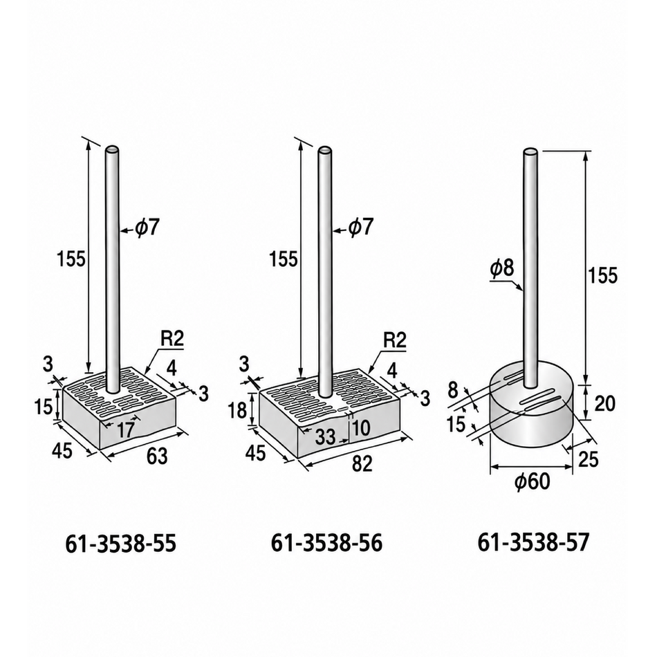 ASONE PTFE Floating Presser Type Substrate Cleaning Carrier