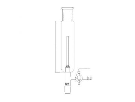 MSE PRO European Bubbler, 29/42-19/22, Effective Length: 157mm