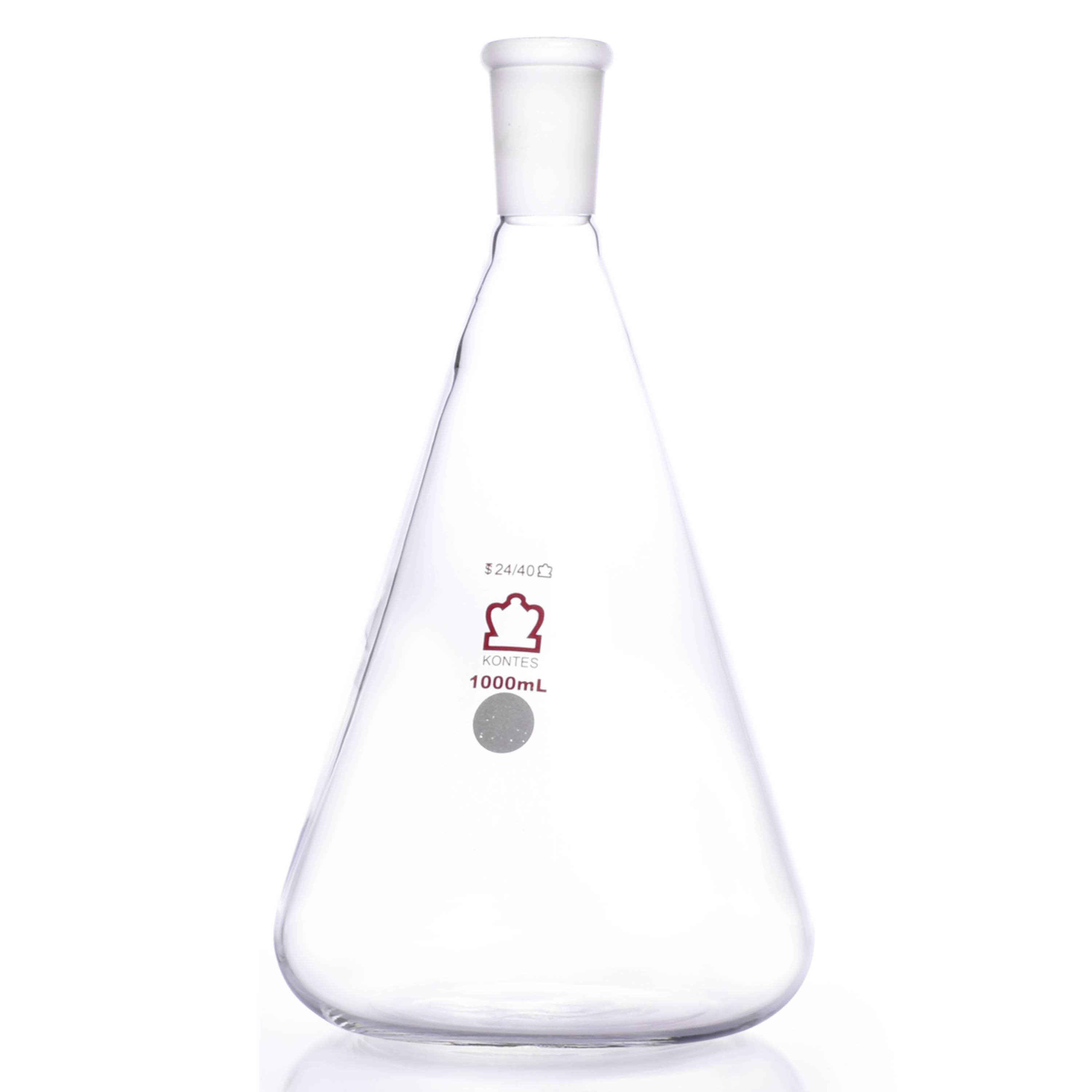 KIMBLE® KONTES® Jointed Narrow Mouth Erlenmeyer Flask, 24/40, 1000 mL