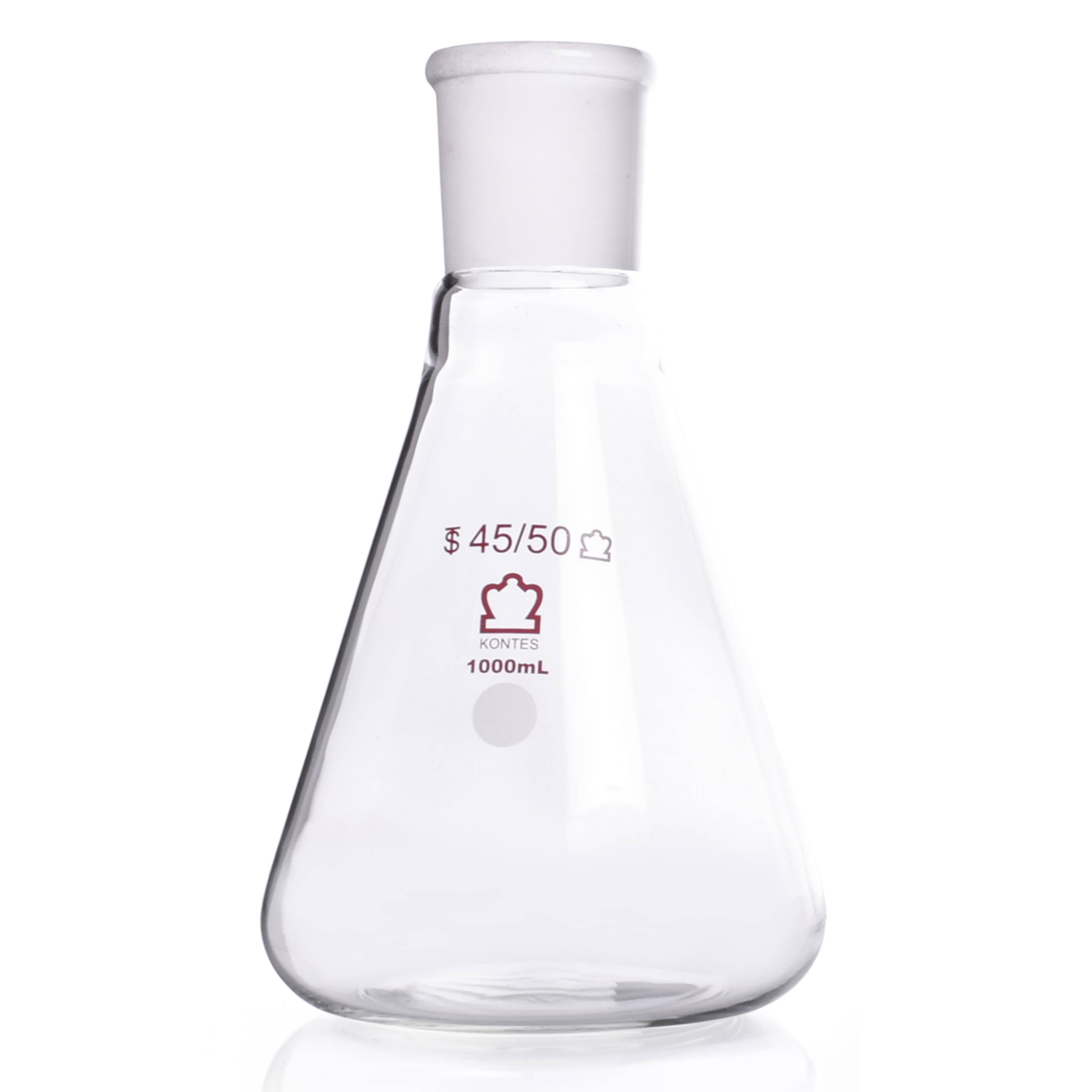 KIMBLE® KONTES® Jointed Narrow Mouth Erlenmeyer Flask, 45/50, 1000 mL
