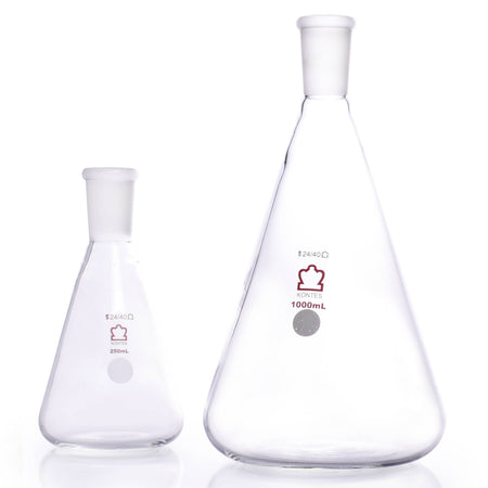 KIMBLE® KONTES® Jointed Narrow Mouth Erlenmeyer Flask, 24/40, 2000 mL