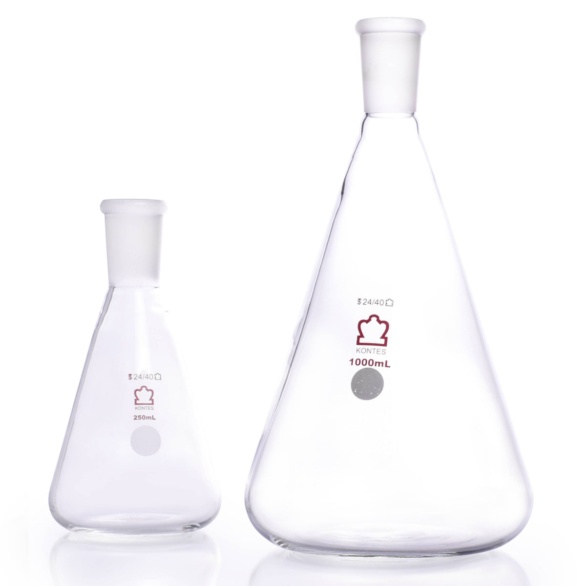 KIMBLE® KONTES® Jointed Narrow Mouth Erlenmeyer Flask, 24/40, 6000 mL