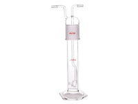 MSE PRO Gas Washing Bottle, with Sand Plate 250mL, Total Height about 305mm, C Sand Plate