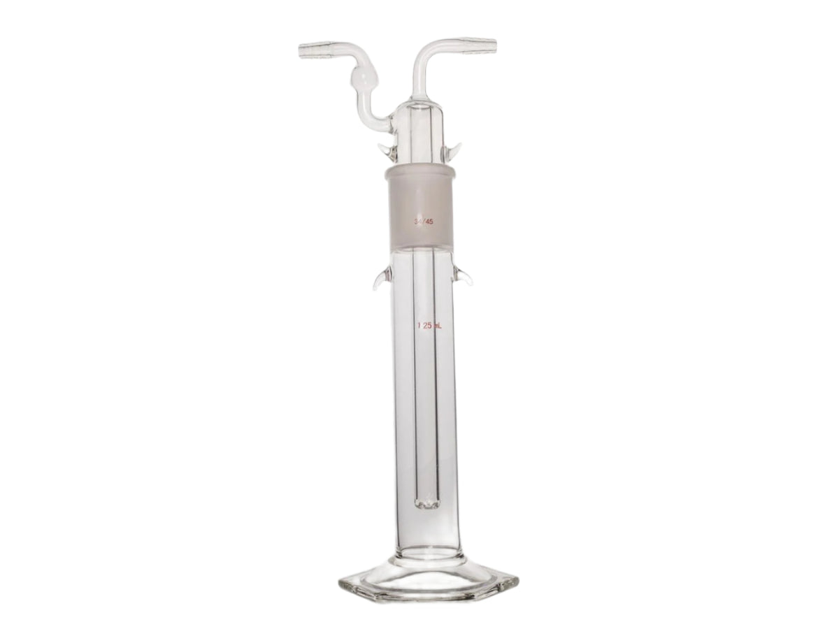 MSE PRO 34/45 Mouth 125mL, Straight Tube Gas Washing Bottle