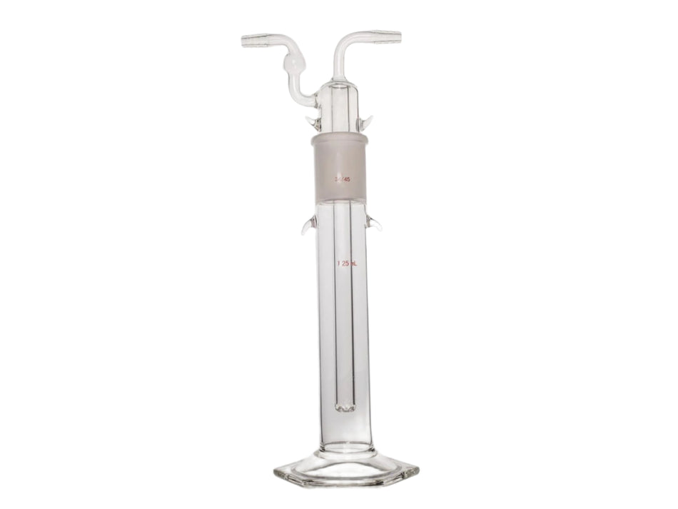 MSE PRO 34/45 Mouth 125mL, Straight Tube Gas Washing Bottle