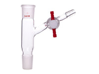 MSE PRO 45° Direction Adapter with PTFE Valve, Joint: 14/20, 2mm Joint Aperture - MSE Supplies LLC