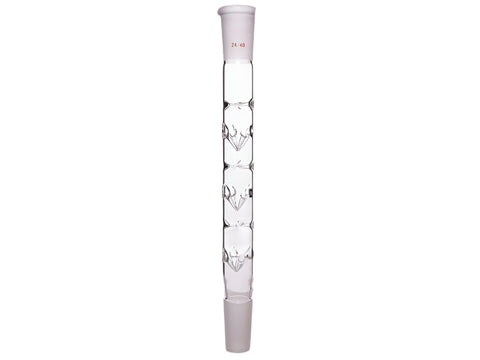 MSE PRO Vertical Thorn Fractionation Column, Length: 150mm, Grinding Mouth: 24/40