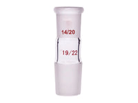 MSE PRO A-Type Joint (Large to Small), Upper Mouth: 14/20, Lower Mouth: 19/22 - MSE Supplies LLC