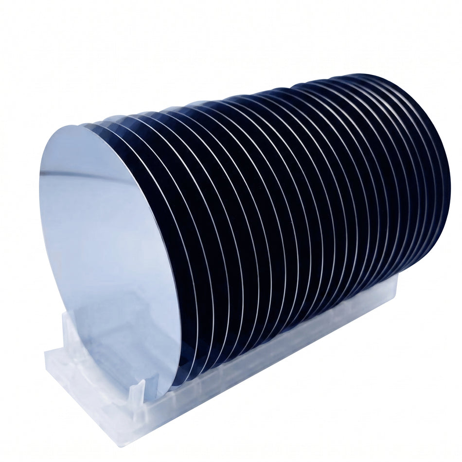 MSE PRO 1 Cassette (qty. 25) of 100 mm N Type (P-doped) Prime Grade Silicon Wafer <100>, SSP, 1-10 ohm-cm AI image