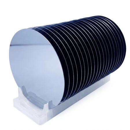 MSE PRO 1 Cassette (qty. 25) of 100 mm P Type (B-doped) Prime Grade Silicon Wafer <100>, SSP, 10-20 ohm-cm AI image