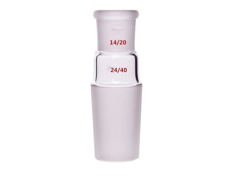 MSE PRO A-Type Joint (Large to Small), Upper Mouth: 14/20, Lower Mouth: 24/40 - MSE Supplies LLC