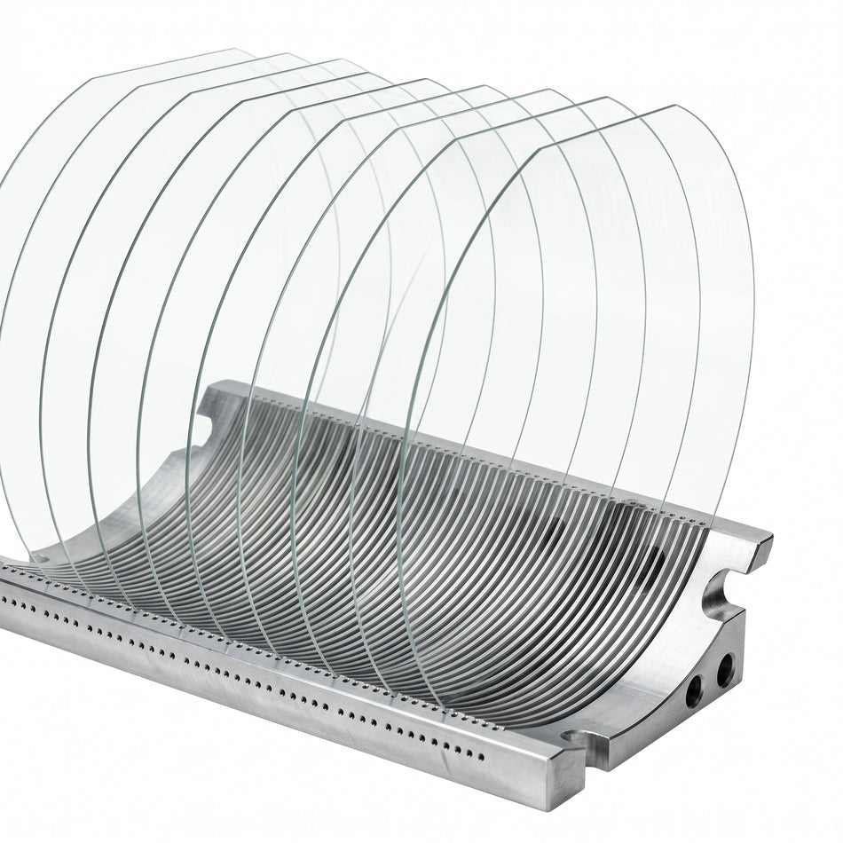 MSE PRO 100 mm Schott Borofloat 33 Glass Wafer, 500 um Thick, DSP, w/ Bevel, Primary Flat Only AI image