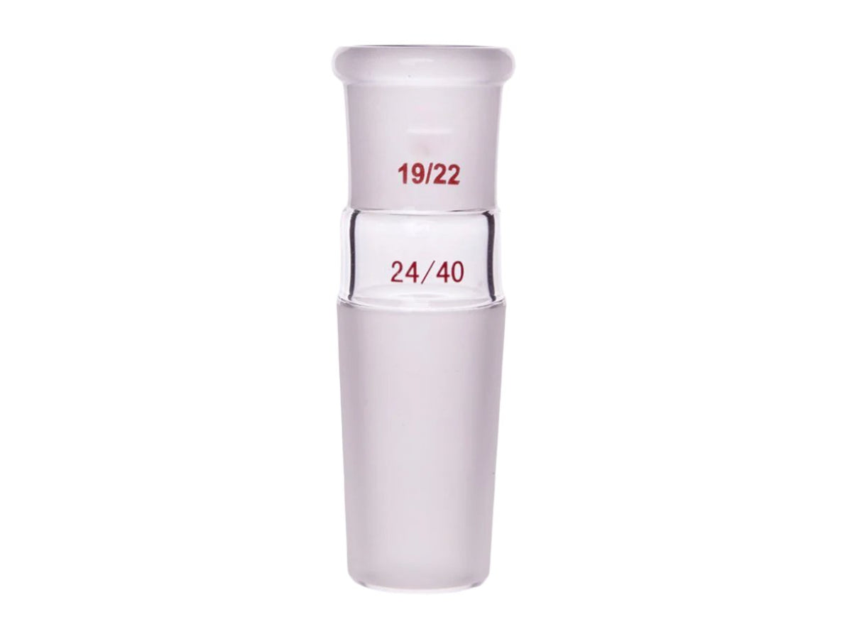 MSE PRO A-Type Joint (Large to Small), Upper Mouth: 19/22, Lower Mouth: 24/40 - MSE Supplies LLC
