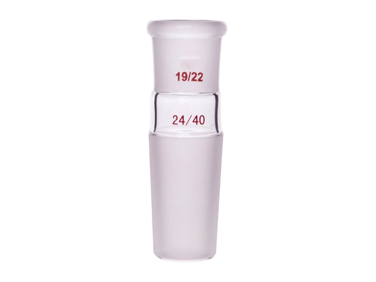 MSE PRO A-Type Joint (Large to Small), Upper Mouth: 19/22, Lower Mouth: 24/40 - MSE Supplies LLC
