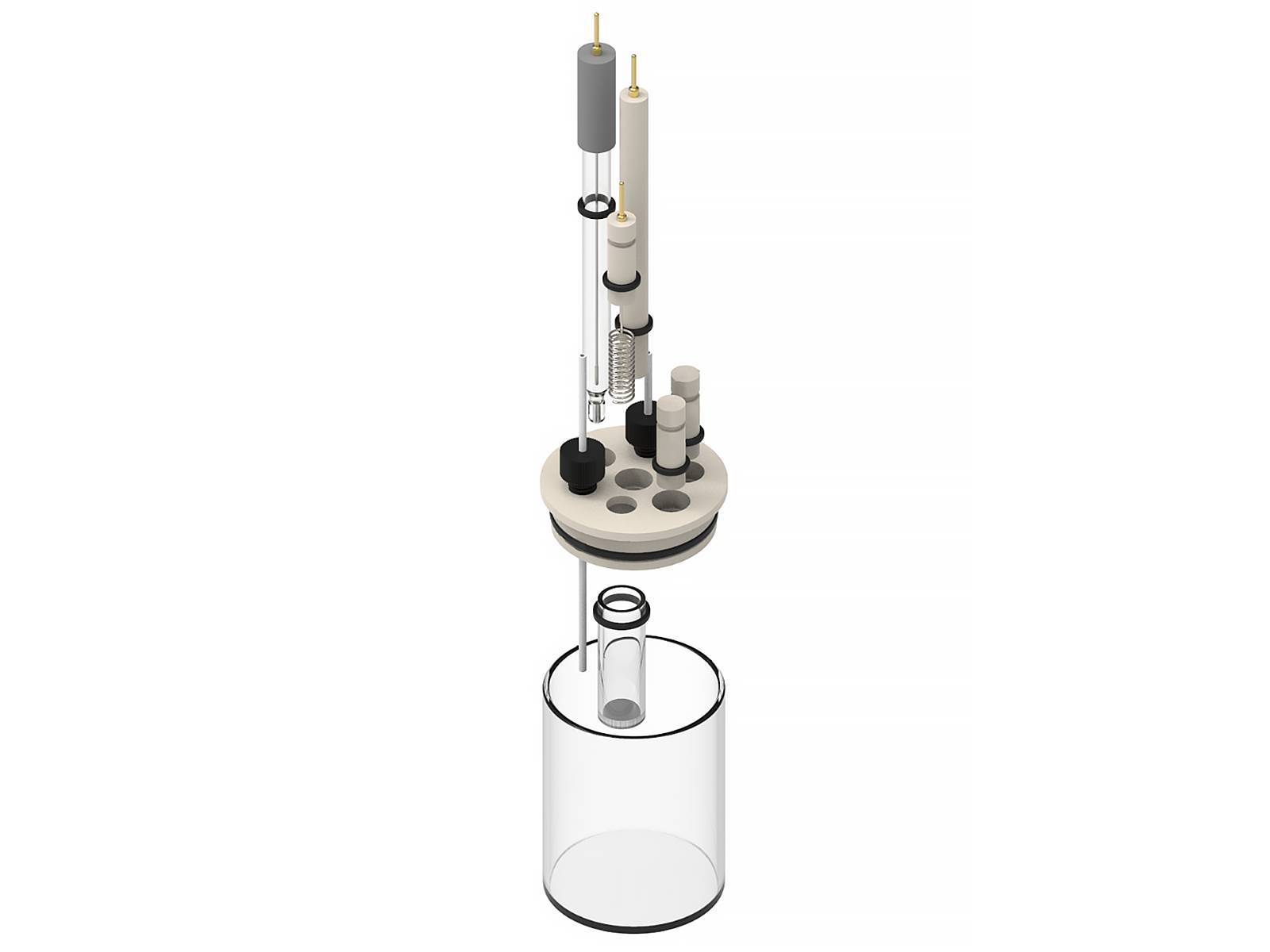 Two-Compartment Multiport Electrochemical Cell, Electrochemical Products, Redox.me, MSE Supplies