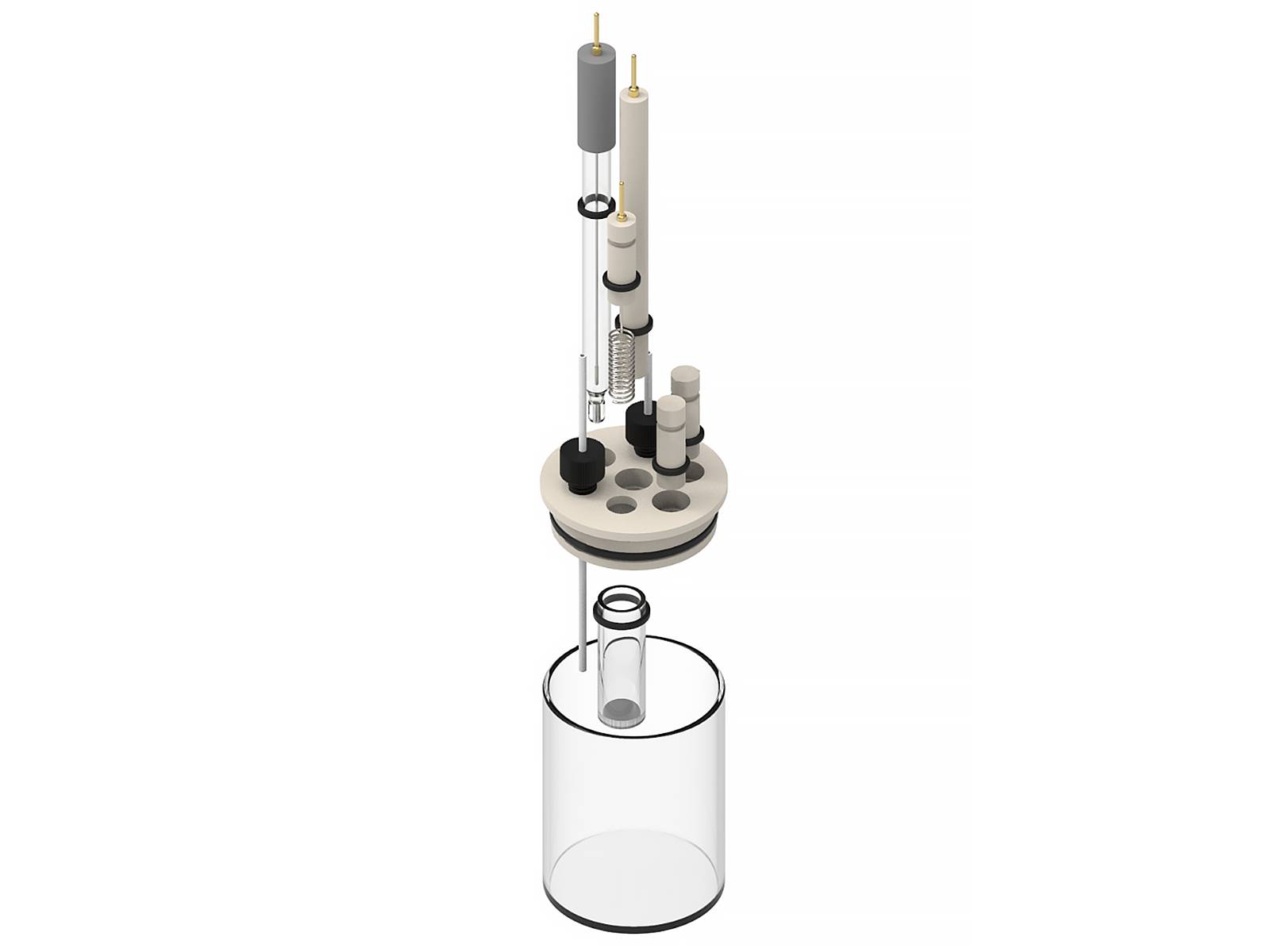 Two-Compartment Multiport Electrochemical Cell, Electrochemical Products, Redox.me, MSE Supplies