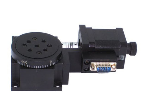 MSE PRO Stepper Motorized Aluminum Alloy Rotation Stages (Angle 360°, φ60mm) with Zero Limit - MSE Supplies LLC