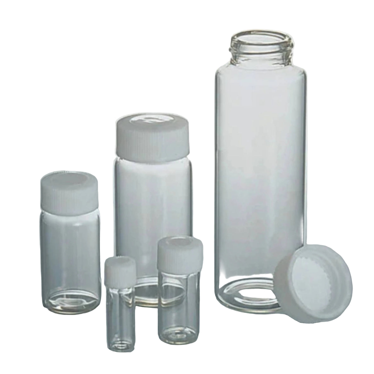 ASONE Cleanroom 50mL Screw Tube Bottle White, 10 pc/pk
