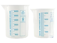 Witeg Measuring Beaker Griffin PP 50ml Blue Graduated