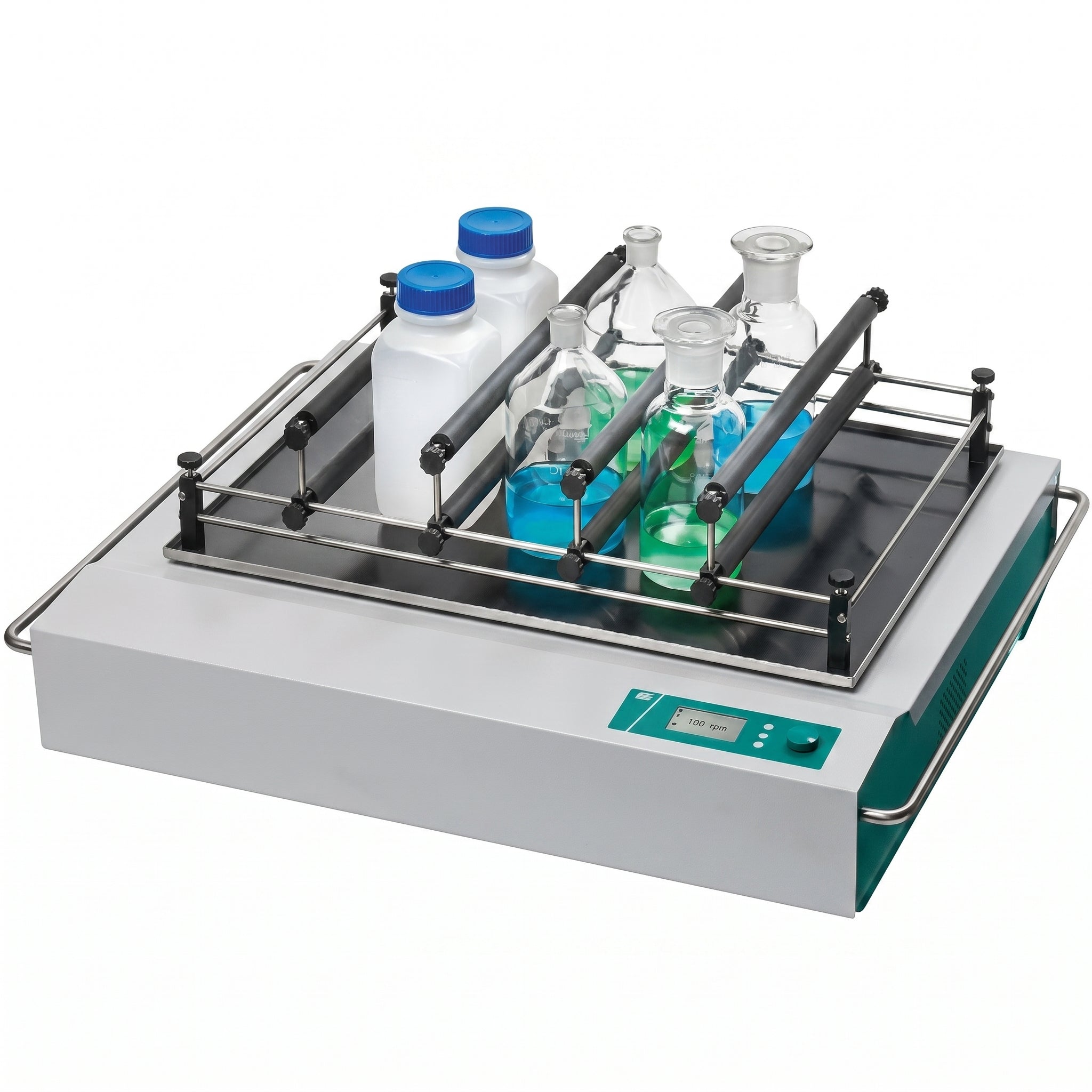 Special strokes for Multi-Flask Shaker VKS 75 B control (Edmund Buhler, Made in Germany) AI image