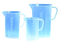 Witeg Measuring Beakers 100 ml PP Raised