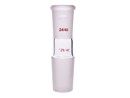 MSE PRO A-Type Joint (Large to Small), Upper Mouth: 24/40, Lower Mouth: 29/42 - MSE Supplies LLC