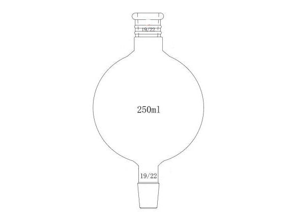 MSE PRO Reinforced Mouth, Chromatography Solvent Storage Bottle, 19/22, 250mL
