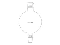 MSE PRO Reinforced Mouth, Chromatography Solvent Storage Bottle, 19/22, 250mL