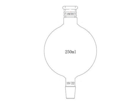 MSE PRO Reinforced Mouth, Chromatography Solvent Storage Bottle, 19/22, 250mL