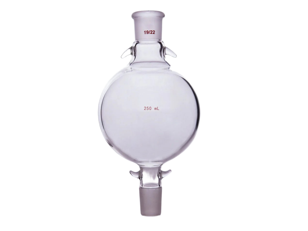 MSE PRO Chromatography Solvent Storage Bottle, 19/22, 250mL, Upper and Lower Mouth with Ears