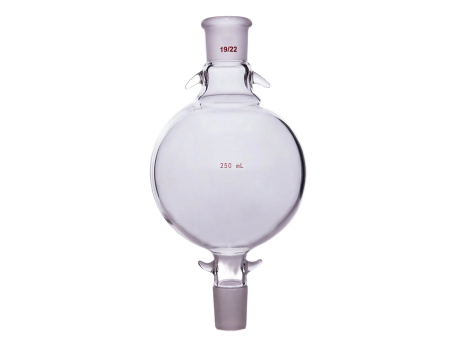 MSE PRO Chromatography Solvent Storage Bottle, 19/22, 250mL, Upper and Lower Mouth with Ears