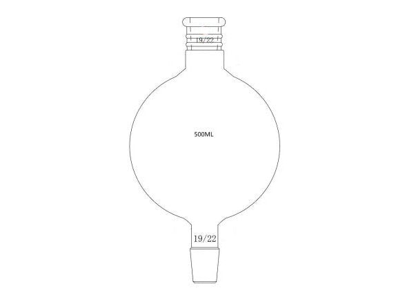 MSE PRO Reinforced Mouth, Chromatography Solvent Storage Bottle, 19/22, 500mL