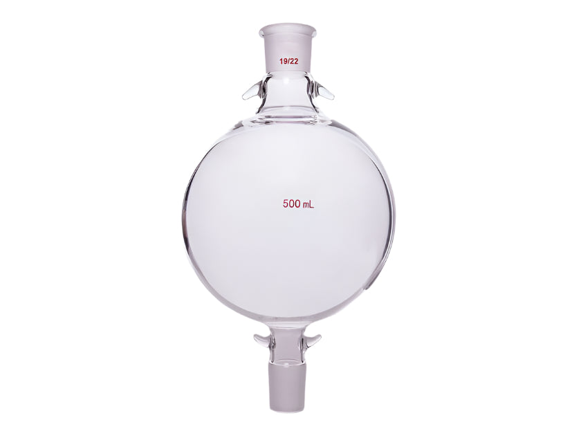 MSE PRO Chromatography Solvent Storage Bottle, 19/22, 500mL, Upper and Lower Mouth with Ears