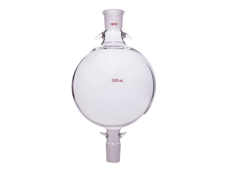 MSE PRO Chromatography Solvent Storage Bottle, 19/22, 500mL, Upper and Lower Mouth with Ears