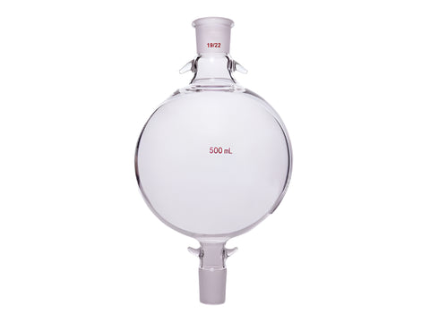 MSE PRO Chromatography Solvent Storage Bottle, 19/22, 500mL, Upper and Lower Mouth with Ears