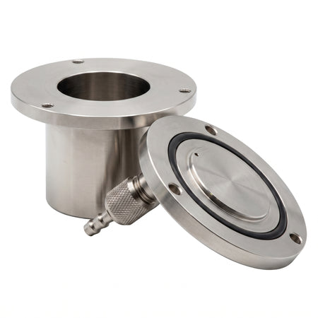 MSE PRO 50 ml Stainless Steel Vacuum Planetary Milling Jar - 304 Grade AI image