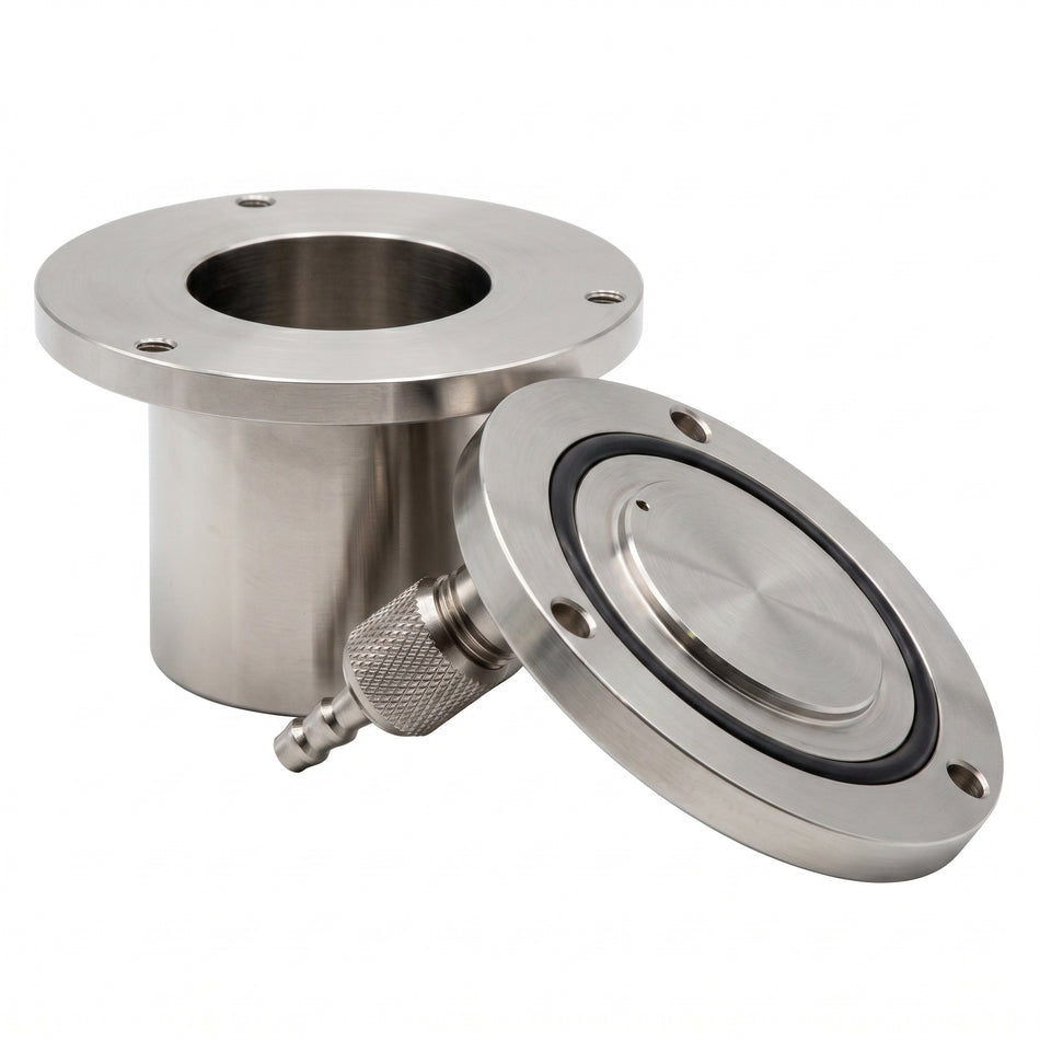 MSE PRO 50 ml Stainless Steel Vacuum Planetary Milling Jar - 304 Grade AI image